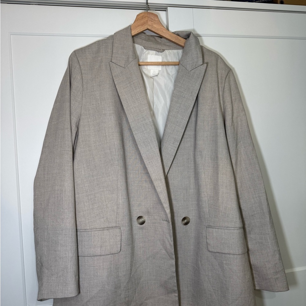 Women's Gray Blazer Coat